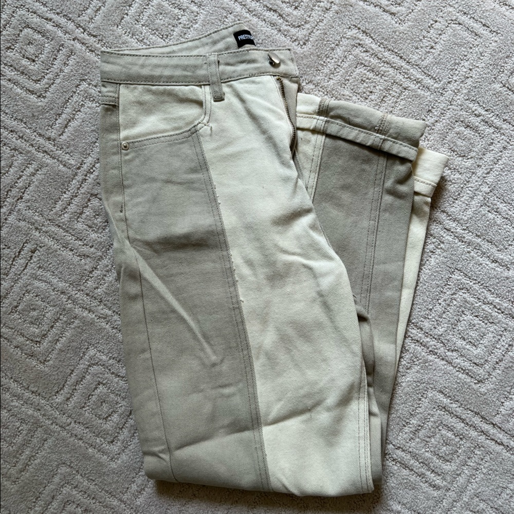 2 Tone Mom Jeans